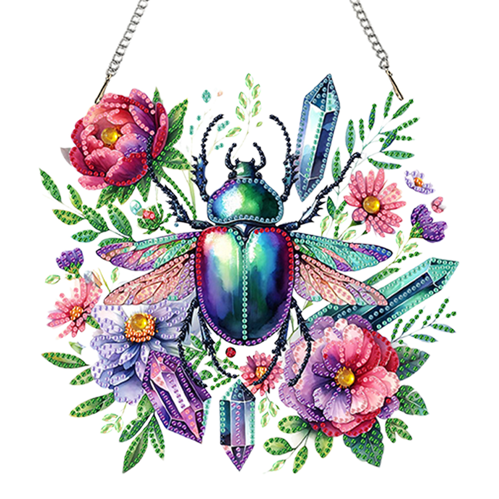 Acrylic Special Shaped Insect 5D DIY Diamond Painting Hanging Decorations Kit