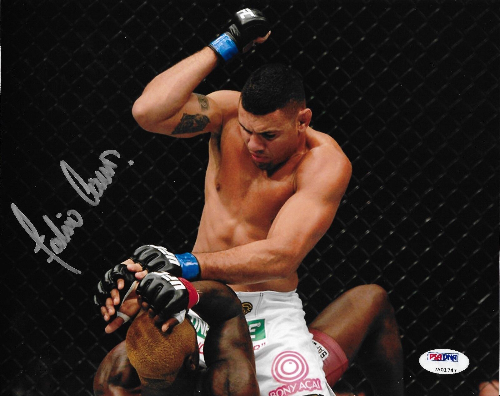 Fabricio Camoes Signed UFC 8x10 Photo Poster painting PSA/DNA COA Picture Autograph on FX 1 179