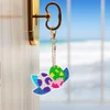 >SALE<12PCS Cartoon Dinosaur Double Sided Diamond Painting Keychain for Beginner Adult