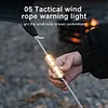 Wind Rope Buckle Light Type-C Charging IPX4 Waterproof Lamp for Outdoor Camping