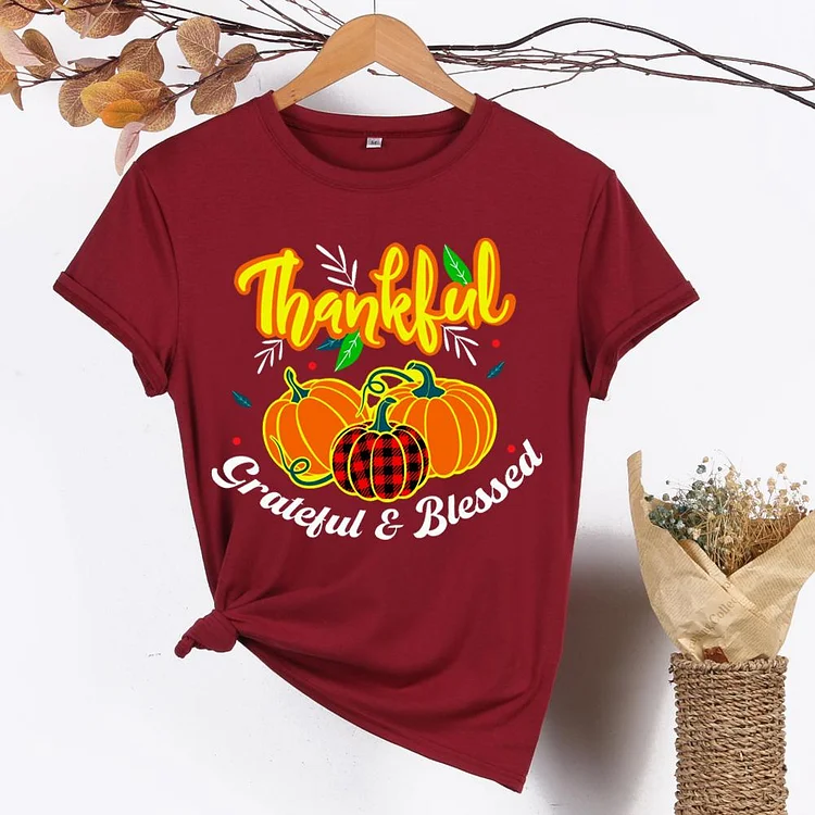 Grateful and Blessed  T-shirt Tee -601373