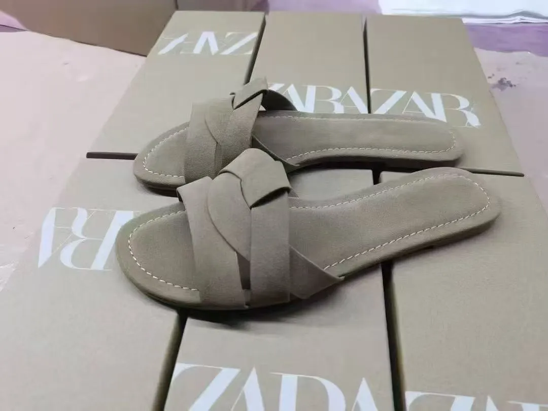 Breakj Breakj Home 2025 New Wearing Sandals Women's Fashion Leather Shoes