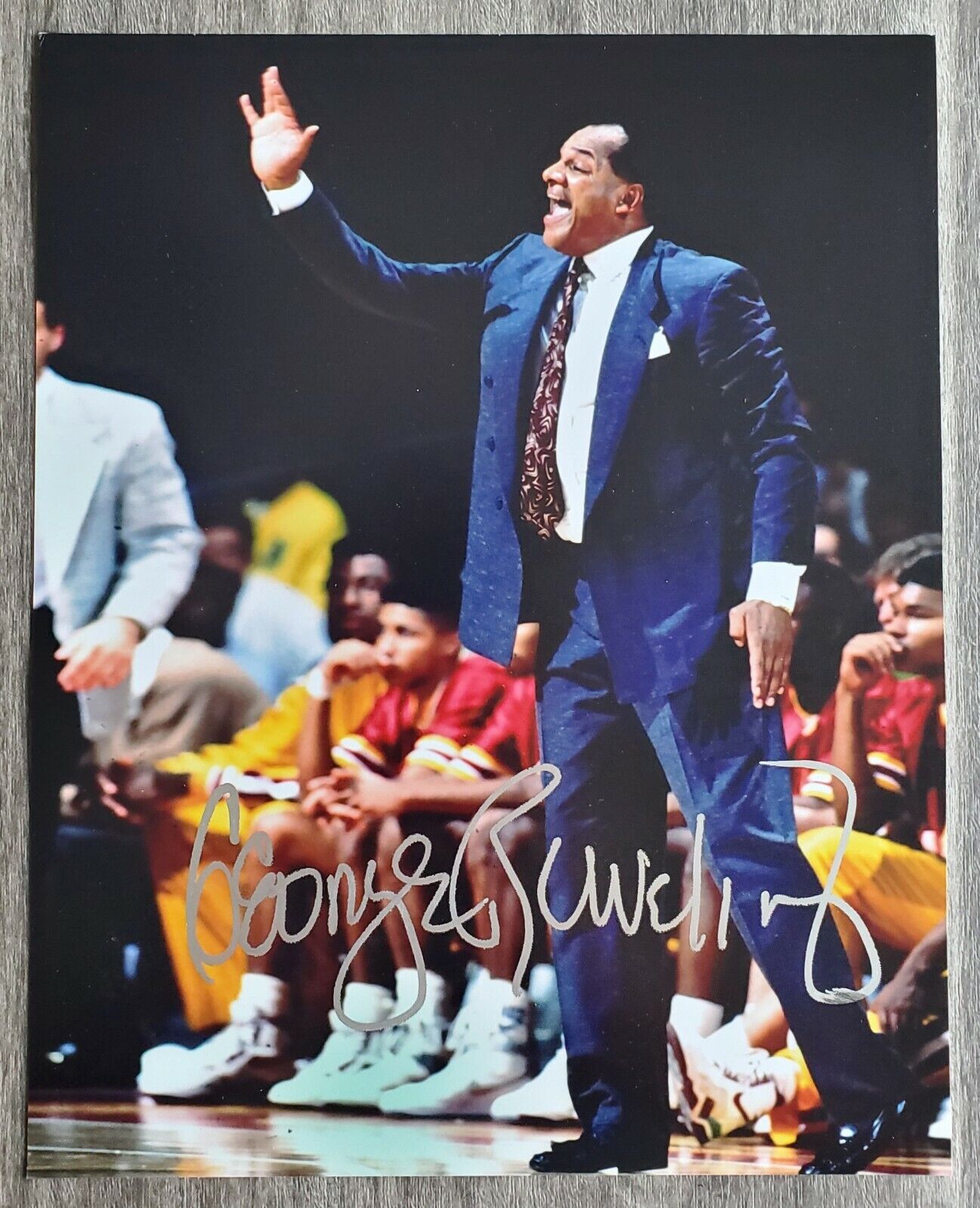 George Raveling Signed 8x10 Photo Poster painting NCAA NBA HOF Coach Villanova USC Iowa RAD