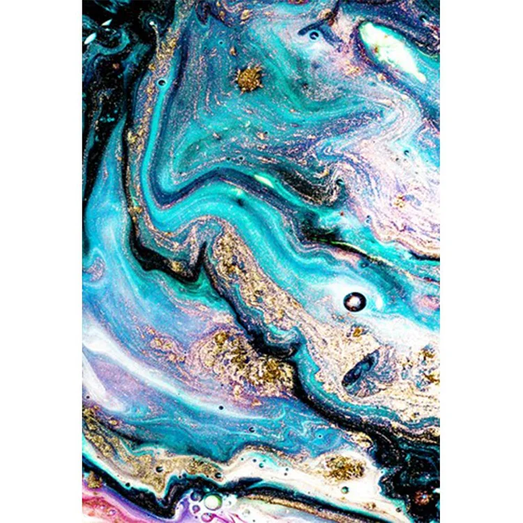 Gold Leaf Painting - Full Round Drill Diamond Painting - 35x50cm(Canvas)