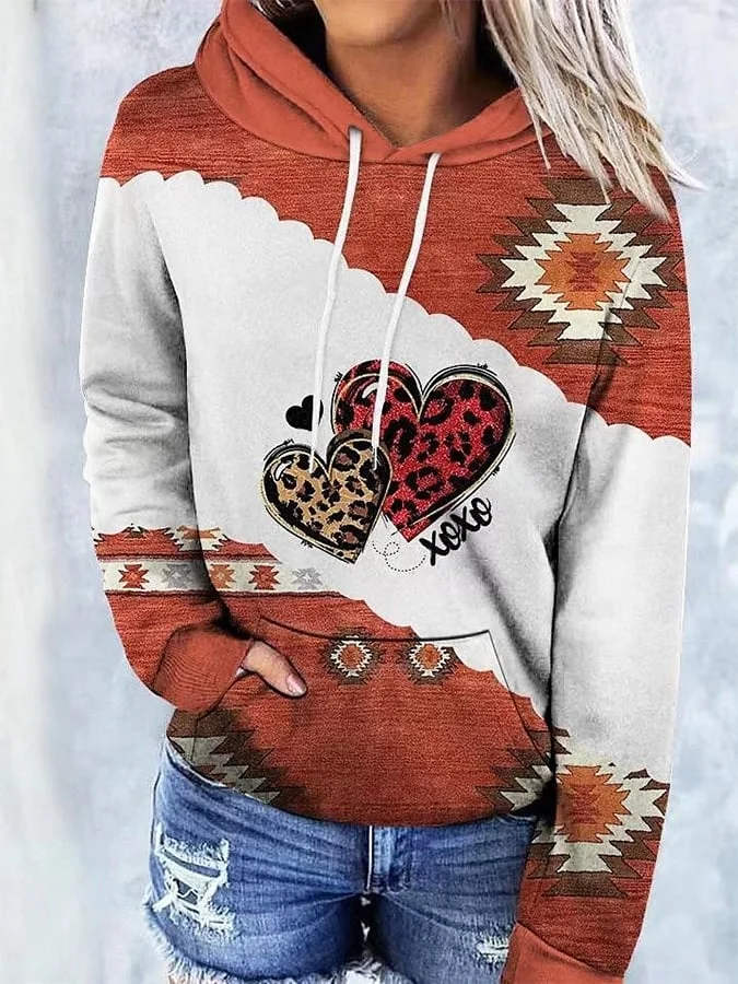 Vintage Western Print Sweatshirt