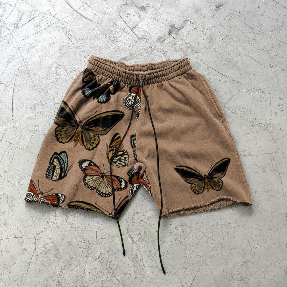 Men's Butterfly Patch Print Shorts