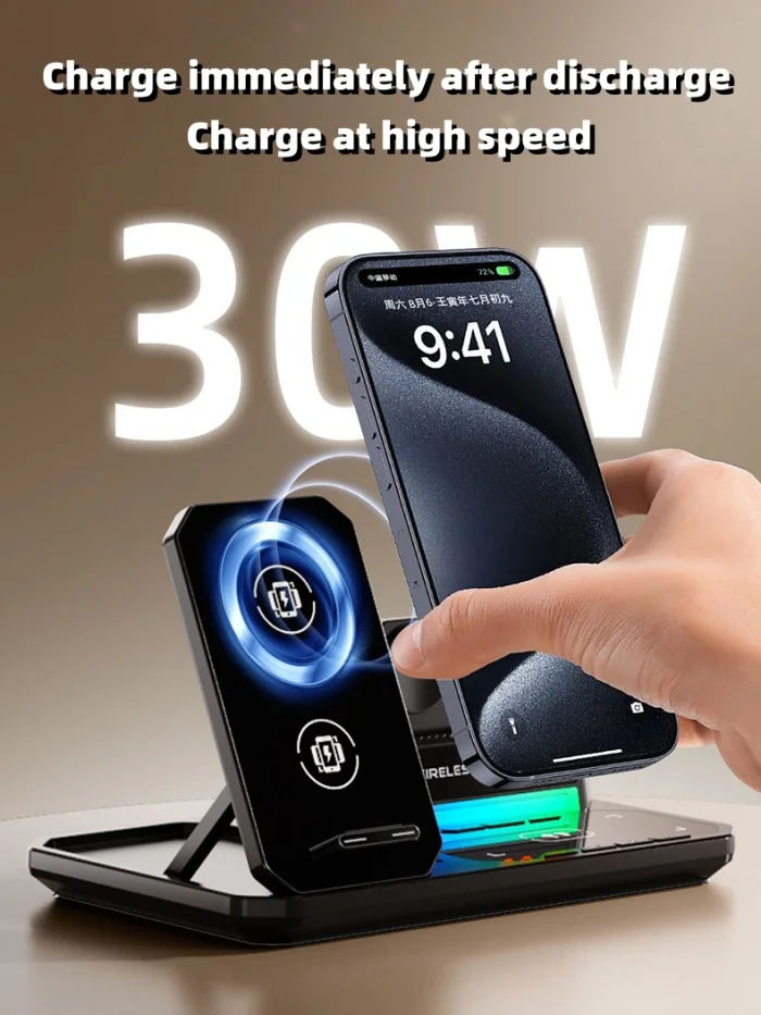 Desktop Ambience Night Light 6-in-1 Wireless Charger