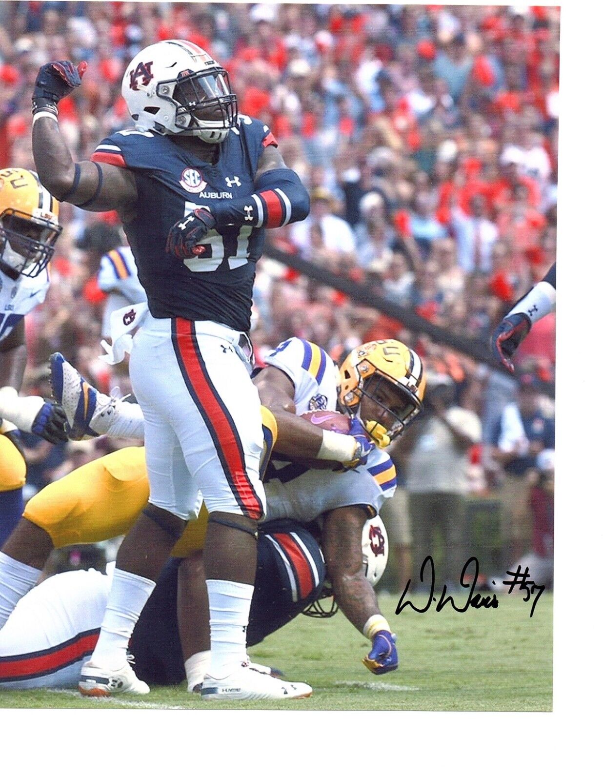 DeShaun Davis Auburn Tigers signed autographed 8x10 football Photo Poster painting War Eagle b