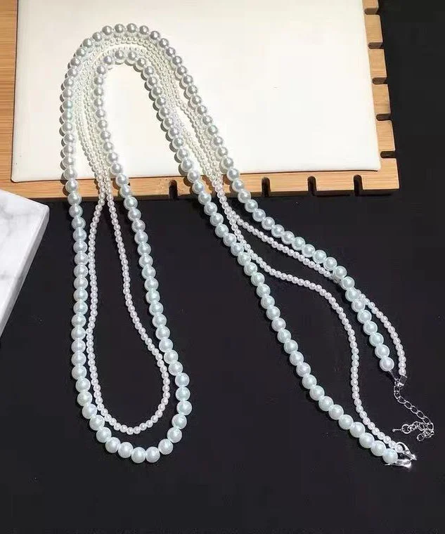 Fashion Versatile Long Pearl Necklace