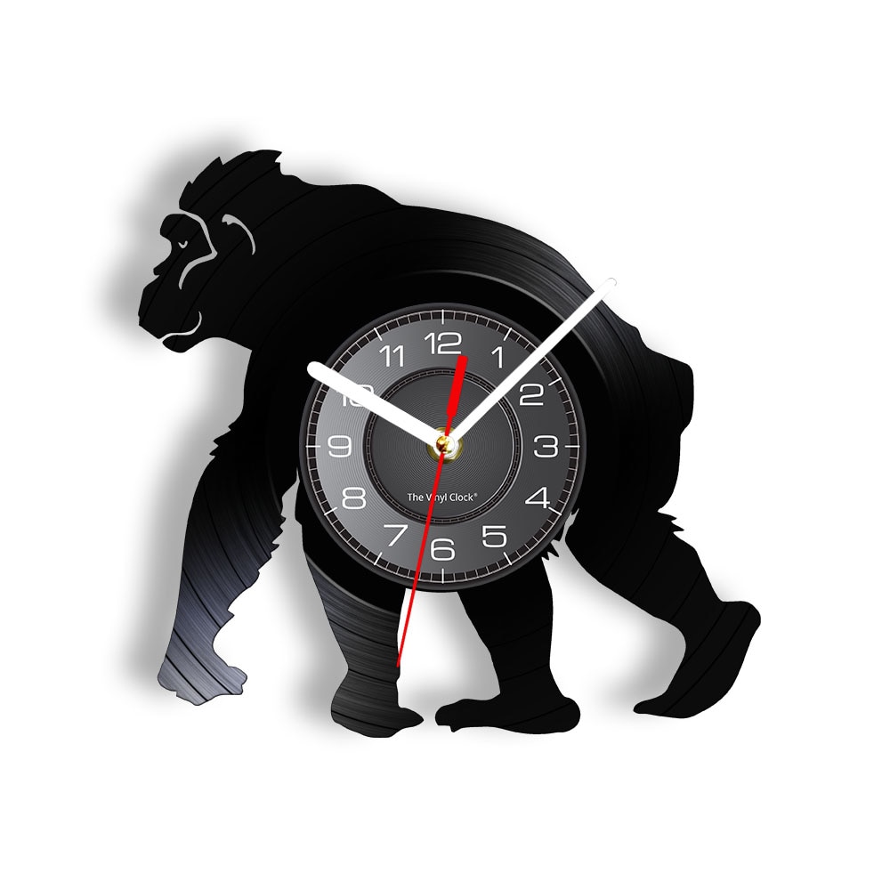 

Monkey Art Chimpanzee Music - Vinyl Record Wall Clock - Without LED, 501 Original