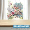 (US Local)Acrylic Special Shape Peacock 5D DIY Diamond Painting Dots Pendant for Window