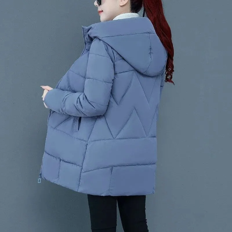 2021 New Winter Women Jacket Parkas Female Thicke Cotton Padded Coat Mid Long Hooded Outwear Plus Size M - 4XL Women Snow Jacket