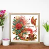 Blumenschmetterling - speziell geformte Diamond Painting - 30*30cm