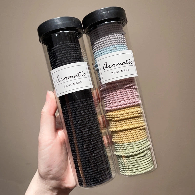 Canned Rubber Band Women’s Tie Head High Elastic Durable Hair Rope Tie Head New Rubber Band High Ponytail Hair Rope Hair Ring