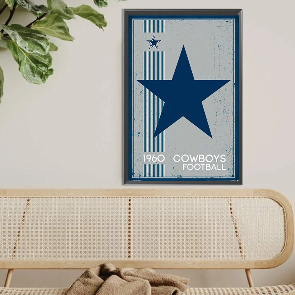 Diamond Painting - Full Round Drill - Dallas Cowboys(Canvas|30*45cm)