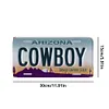 Cowboy - Enseigne M&eacute;tallique de permis de voiture(30*15cm)