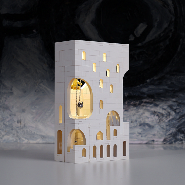 White Brick Castle Secret 09 Series: Monument Valley Assembling Building Model slivor