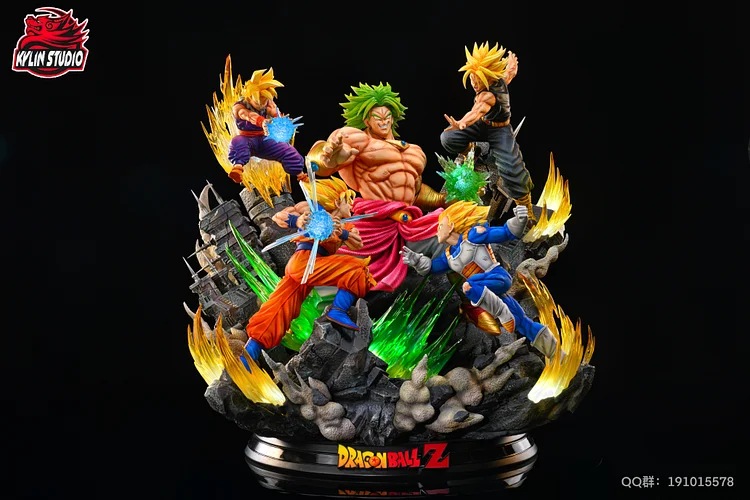 Kylin Studio - Dragon Ball Anniversary Series #2 Super Saiyan VS Broly  Statue(GK)-