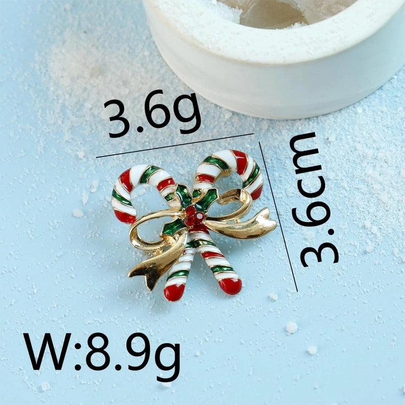 Minimalist Letter Wreath Alloy Inlay Rhinestones Women’s Brooches