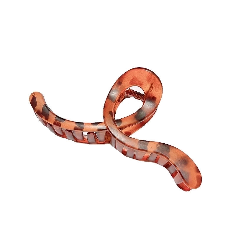 Women’s Casual Minimalist Waves Plastic Hair Claws