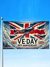 2025 VE Day 80th Anniversary Flag 150x90cm Flag Banner Decorations Memorabilia