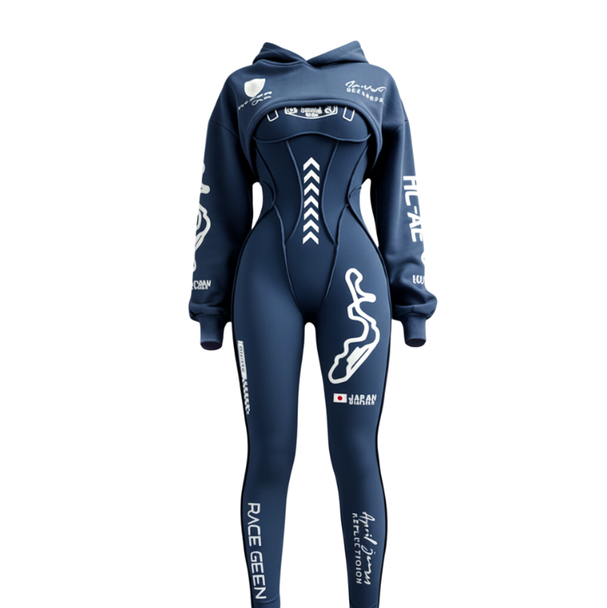 Cyberpunk-style Deconstructed Bodysuit