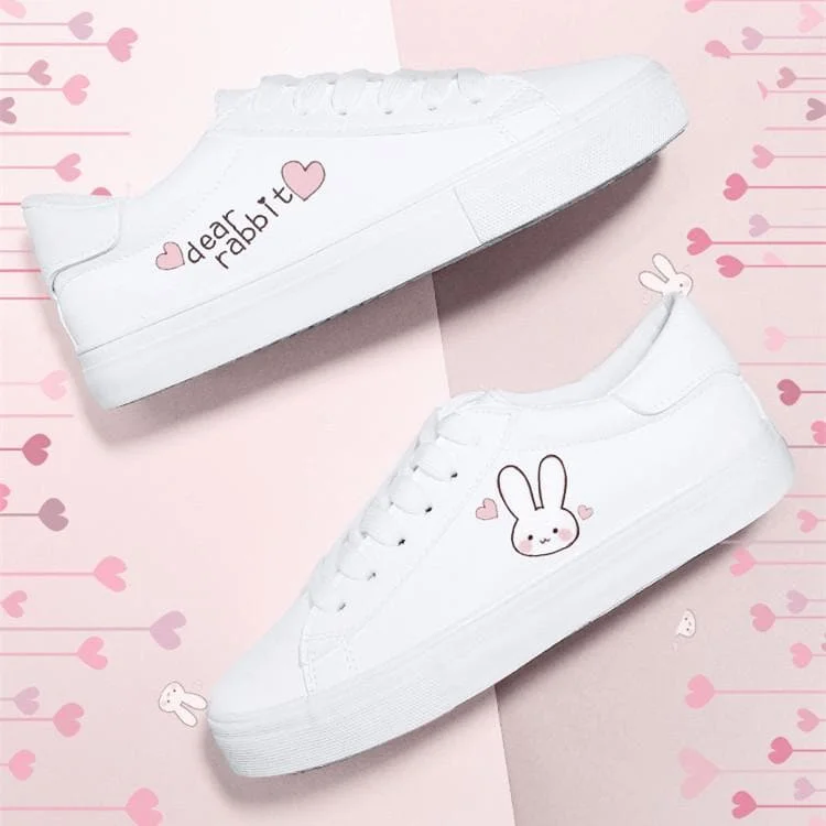 White Dear Rabbit Sneakers SP13482