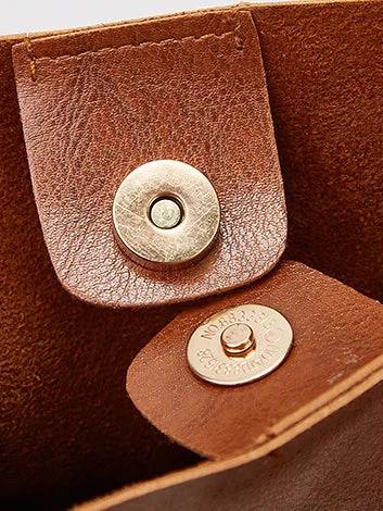 Vintage leather tote bag