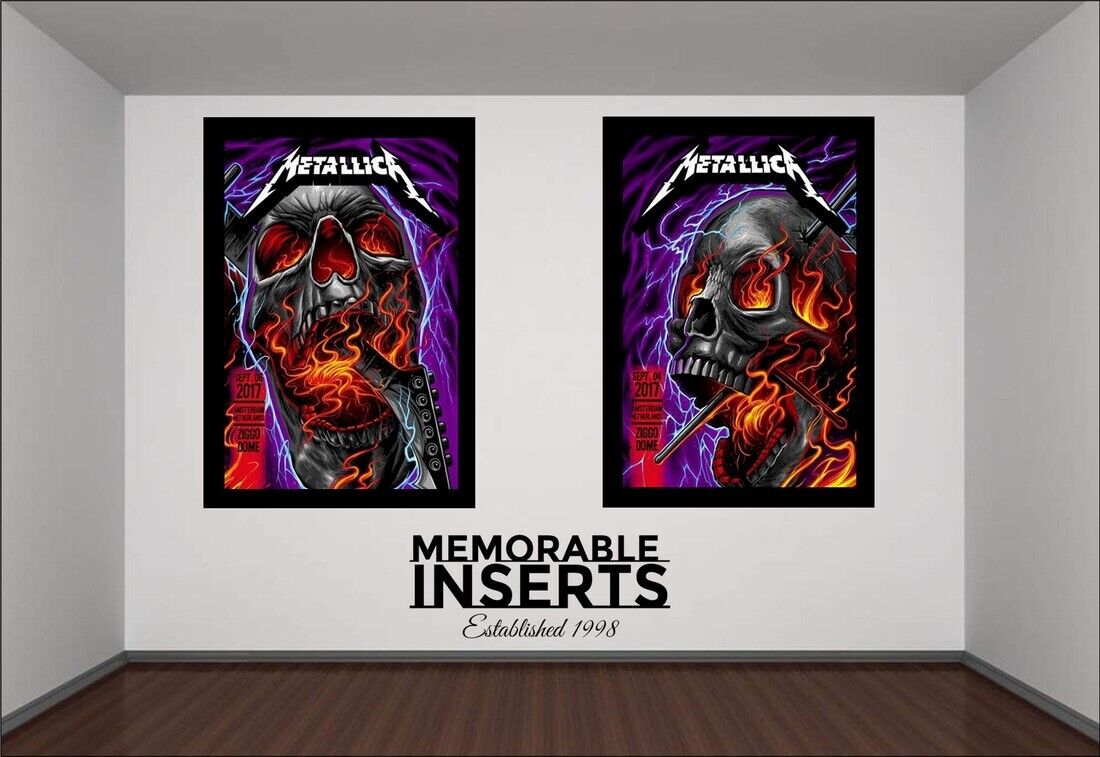 METALLICA - 2017 AMSTERDAM TOUR POSTER SET - HIGH GLOSS Photo Poster painting POSTERS