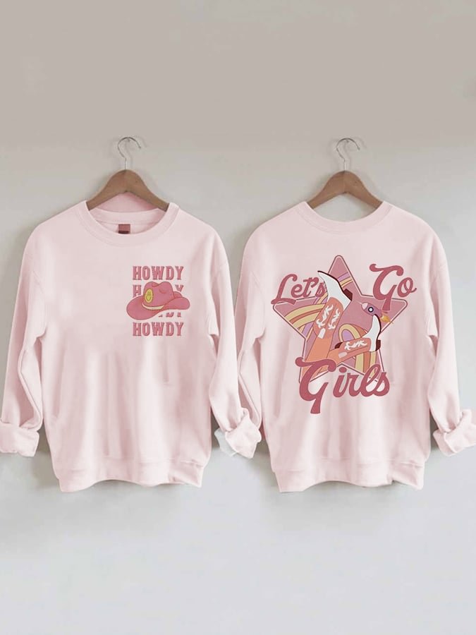 Western Vintage Print Hoodie