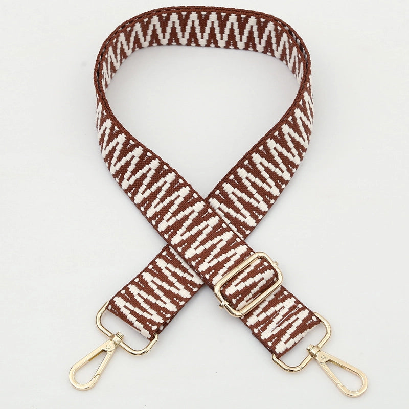 Polyester Cotton Stripe Bag Strap
