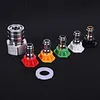 Garden Hose to Mini Power Washer Adapter Stainless Steel Leak-Proof Adapter 3/4 GHT to 1/4 Quick Connector for Car Wash & Outdoor Cleaning