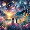 5D DIY Full Round Drill Diamond Painting Girl Cat Home Decor Art Craft 40x40cm