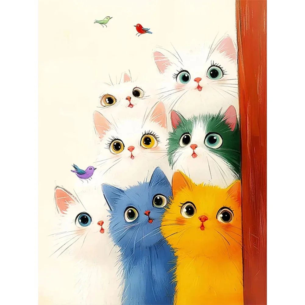 Full Round Diamond Painting - Cat(Canvas|30*40cm)