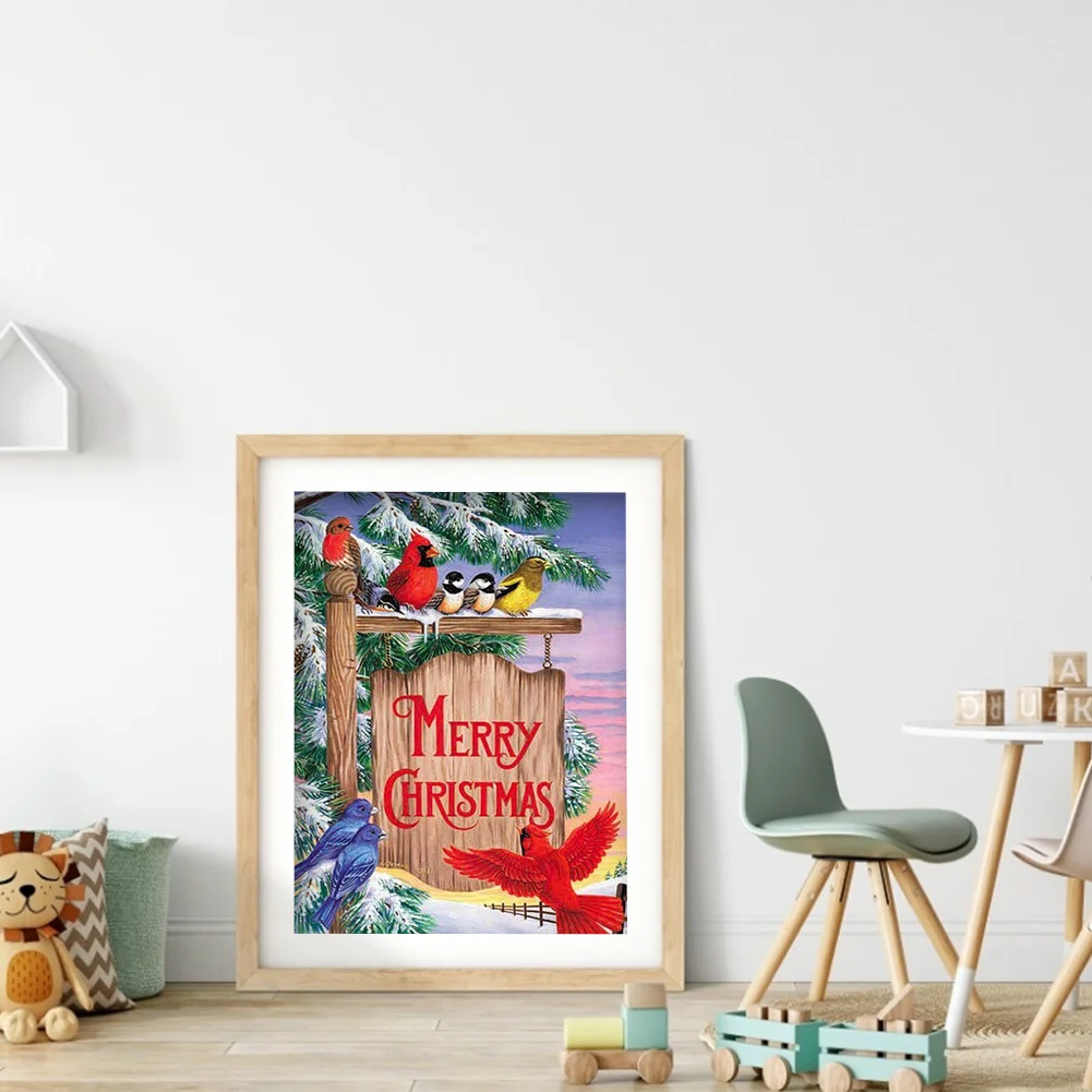 Diamond Painting - Full Round Drill - Snow Bird(30*40cm)