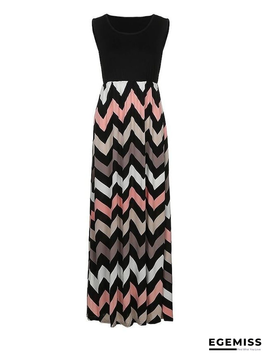 New Fashion Long Skirt Summer Temperament Loose Thin Wave Sling Dress Female | EGEMISS