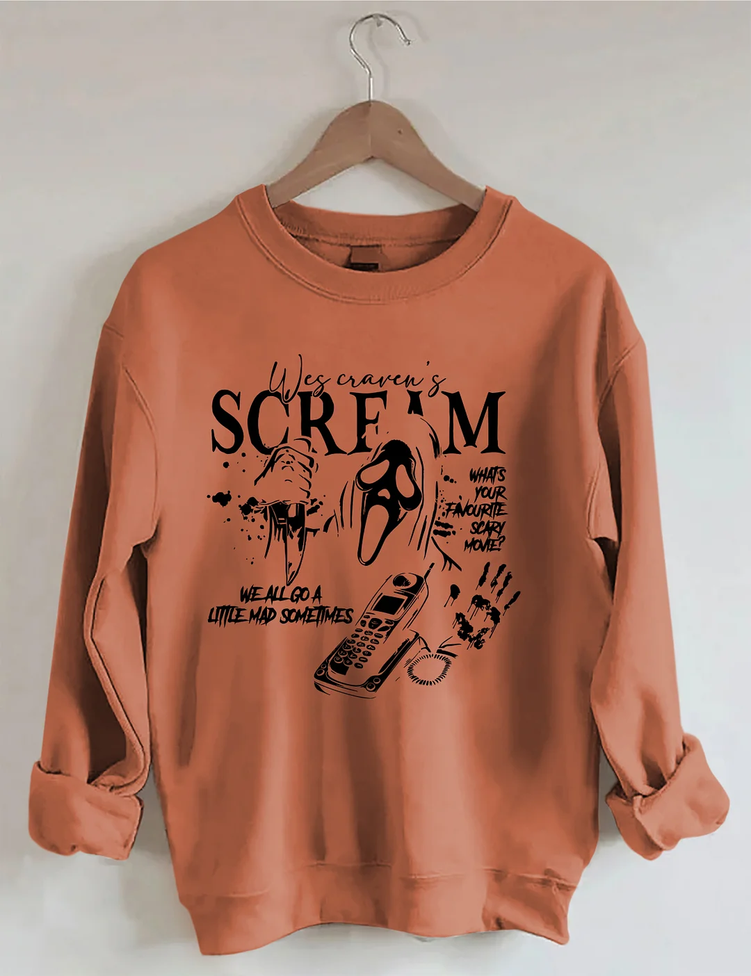 Vintage Ghostface Halloween Sweatshirt