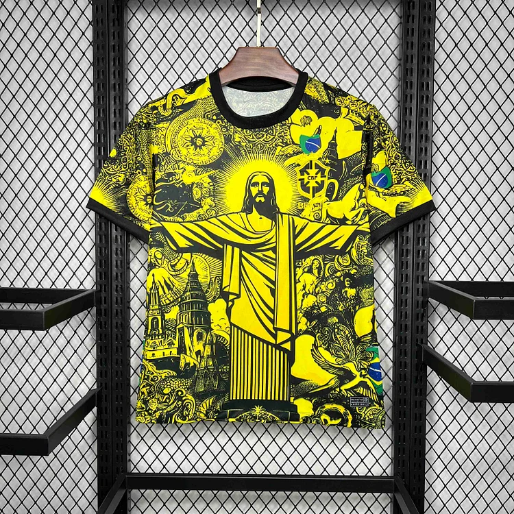 Brazil 2025 Jesus Special Edition Jersey (Yellow)