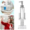 Nutcracker Acrylic Soap Pump Dispenser Refillable Gel Liquid Container for Home