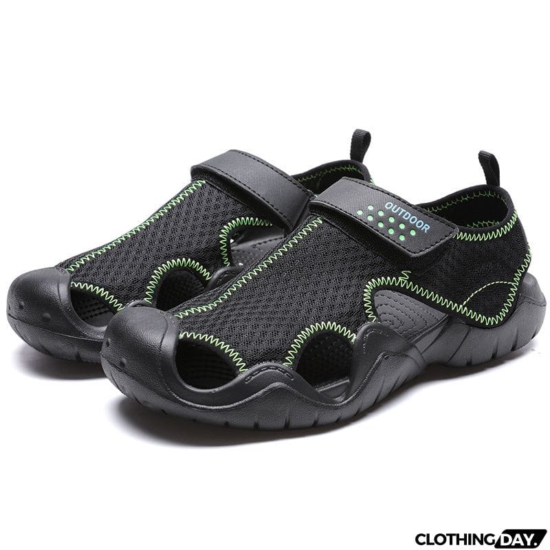 Large Size Cozy Mesh Velcro Sandals for Male