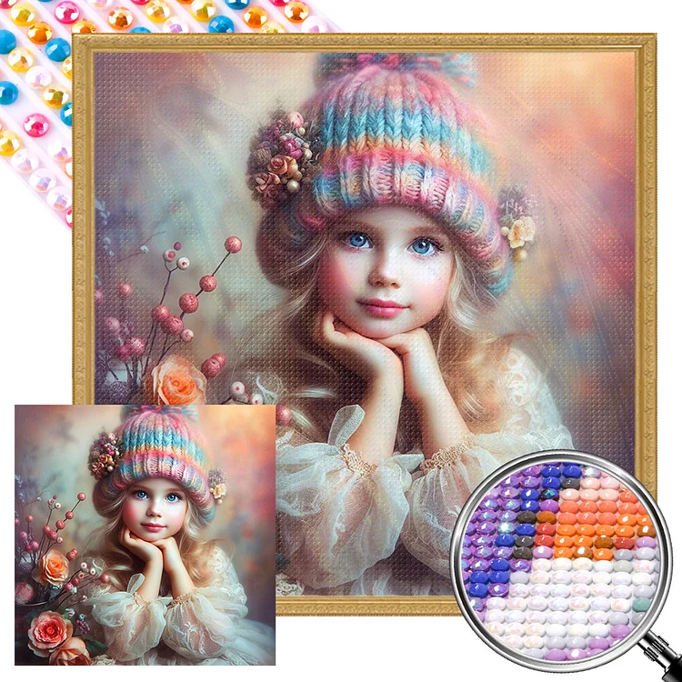 Little Girl Angel DIY 5D Diamond Painting Kit Rhinestone Picture Handmade  Crafts