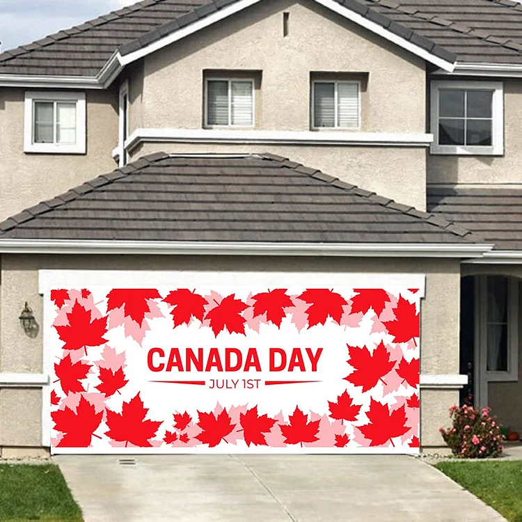 Canada Patriotic  Independence Day Garage Door Mural