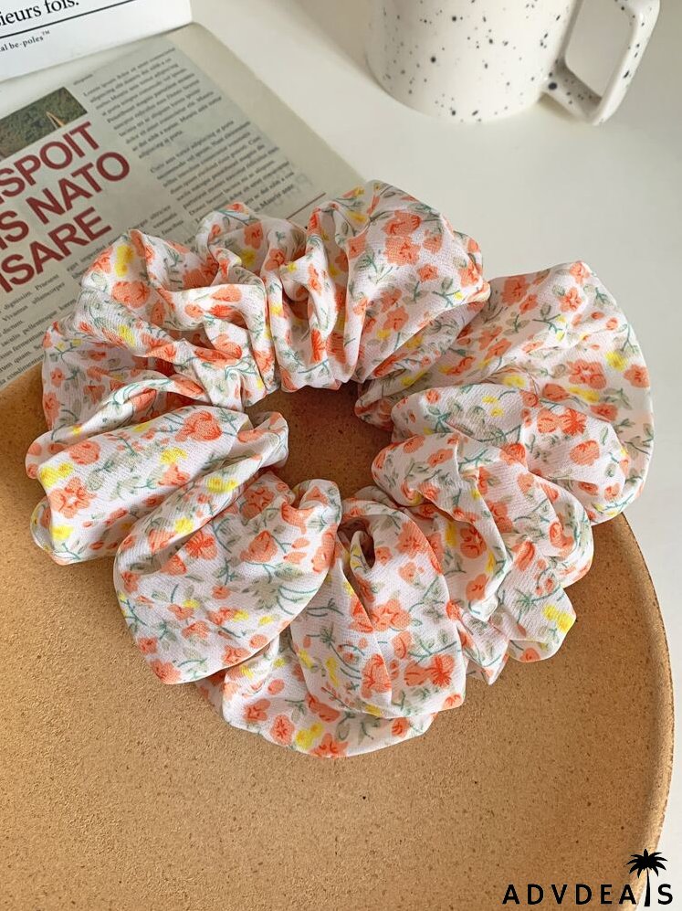 Ditsy Floral Print Scrunchie