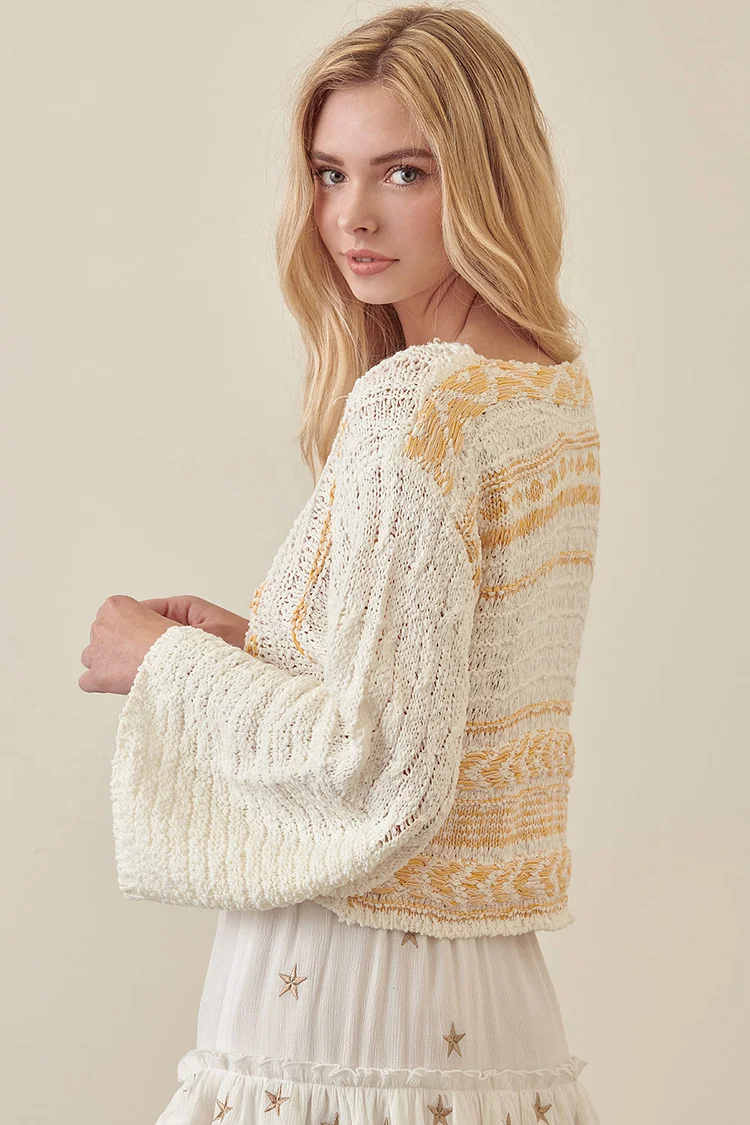 Charley Textured Cropped Sweater