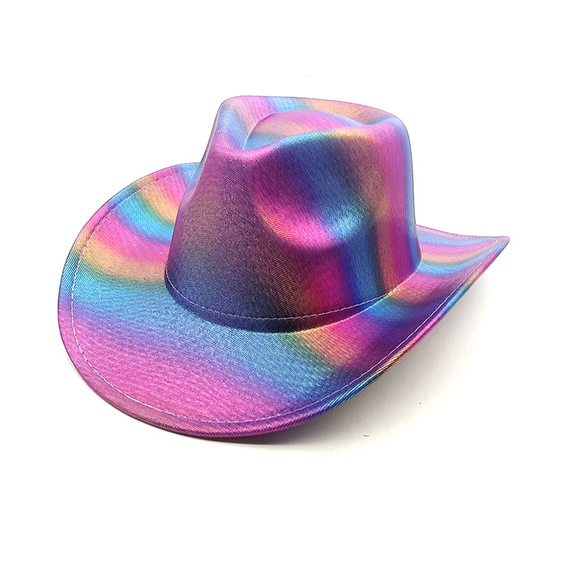 Rainbow Fantasy Cowboy Hat