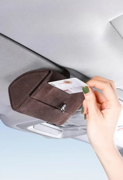 Car Suede Leather Glasses Case