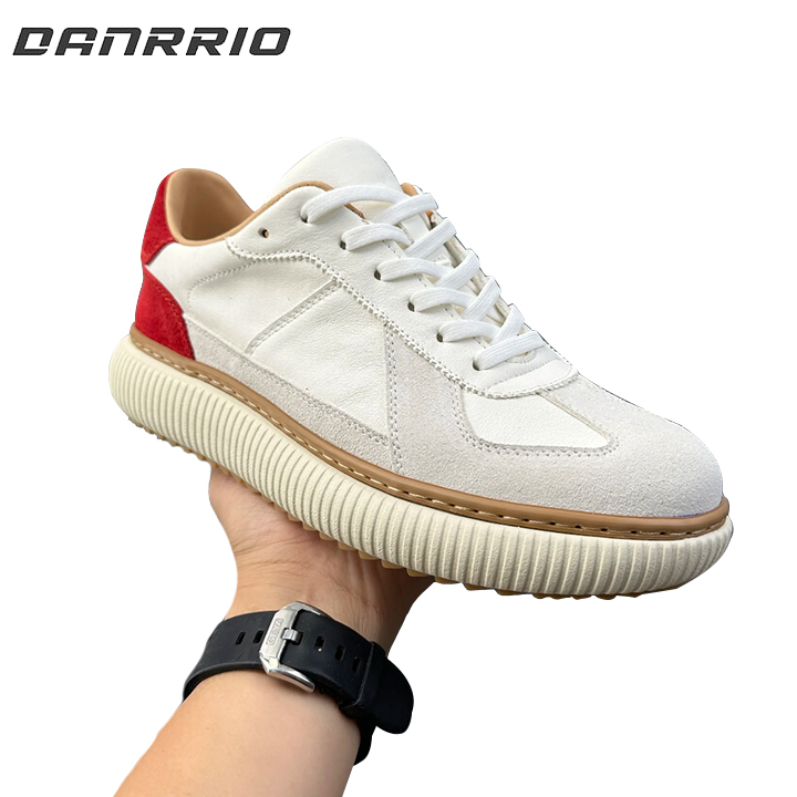 DANRRIO Handmade Retro Leather Low-top Soft Sole Casual Breathable Skate Shoes DANRRIO.COM DANRRIO