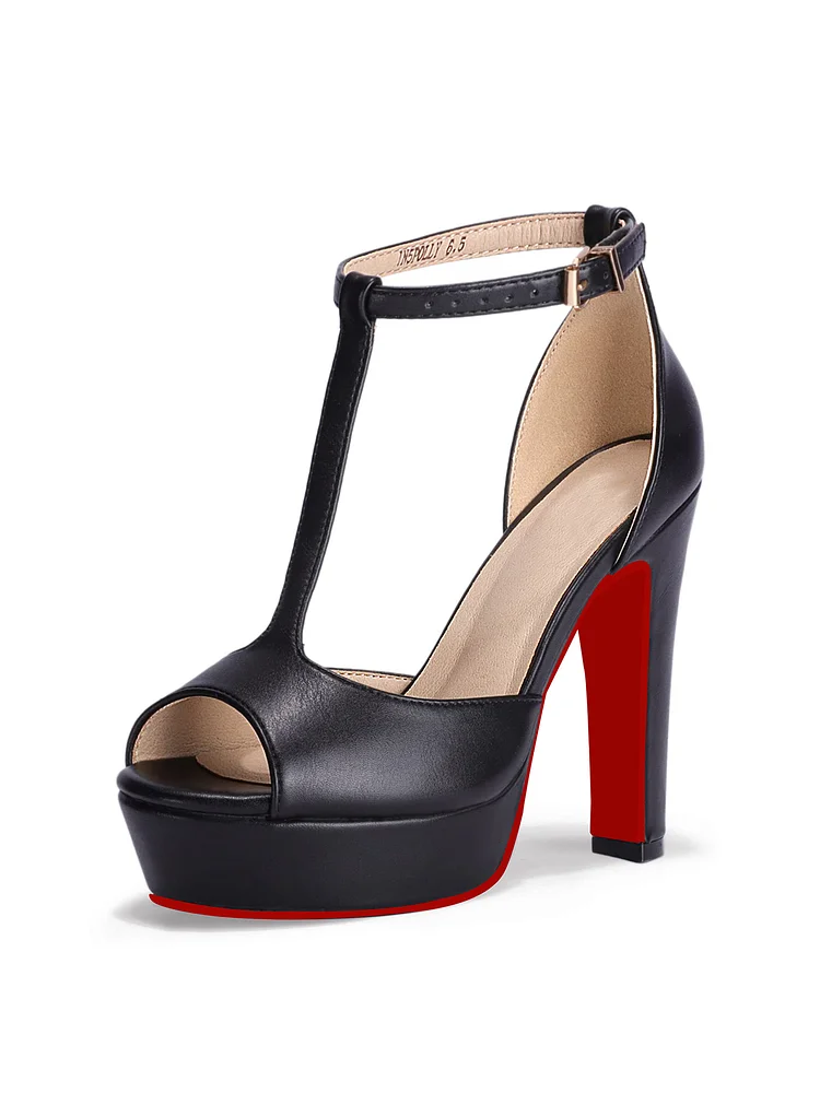 125mm Women's  Kitten Heels Closed Toe Heels Ankle Strap Heeled  Prom Sandals Bride Wedding Bridal Shoes Red Bottom Pumps