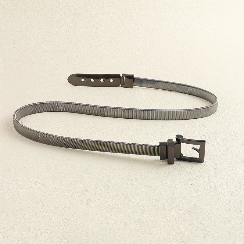 Elegant Minimalist Geometric Alloy Women’s Chain Belts