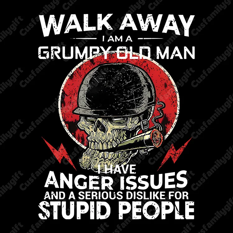 BOOMER T-shirt, Walk Away I Am A Grumpy Old Man T-shirt, Custom Year Of Birth Sweatshirt